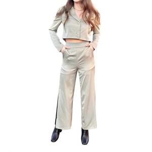 NEW CRESCENT conquering goals blazer and trouser set in moss